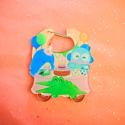 "Birthday Party" Acrylic Carabiner