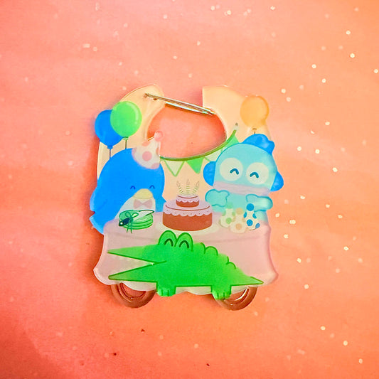 "Birthday Party" Acrylic Carabiner