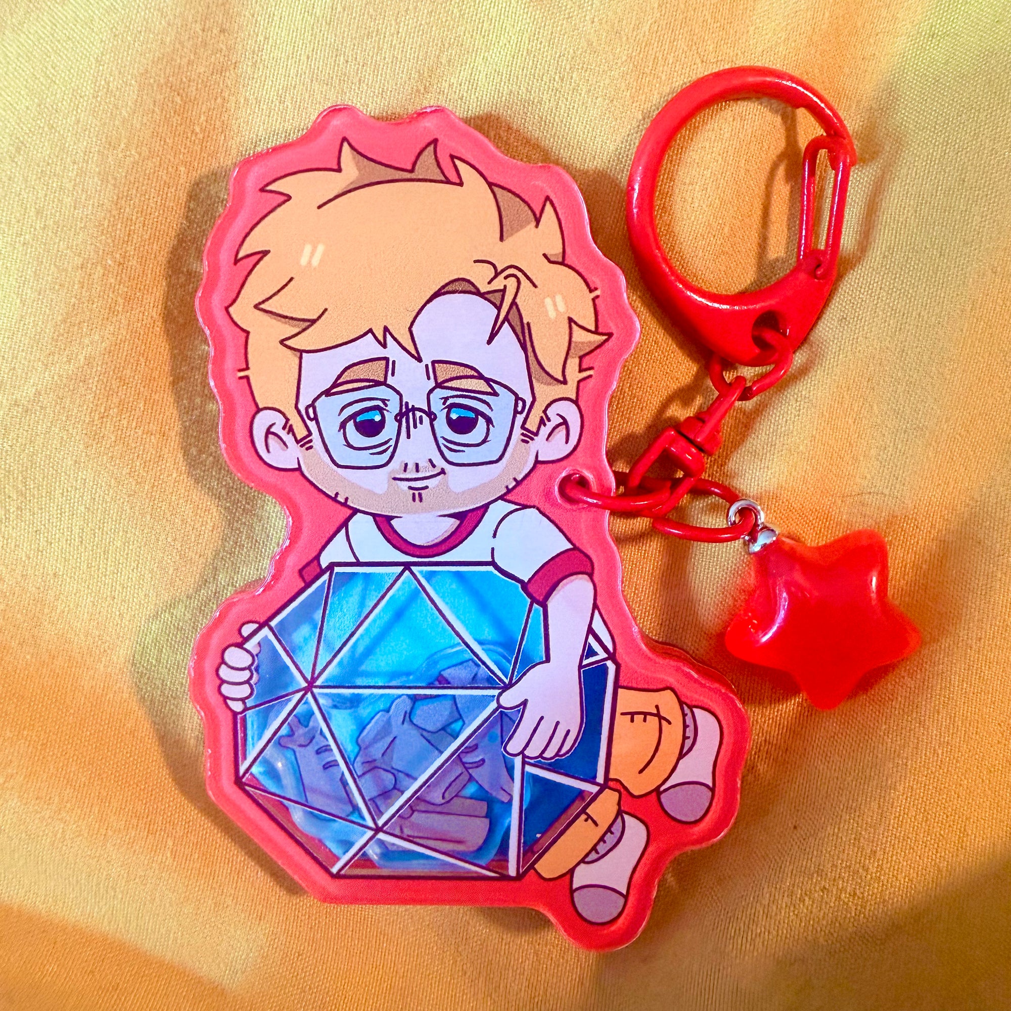 Grace and Rocky shaker charm