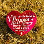 “Project Hail Mary” Glitter Heart Sticker