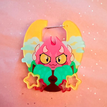 "Stray Cat" Acrylic Carabiner