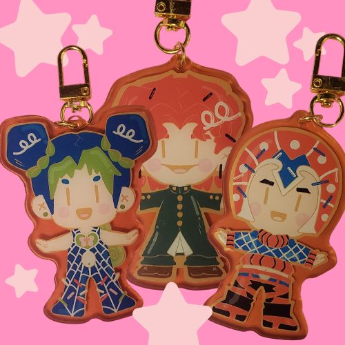 JJBA Acrylic "Cookie" Charms