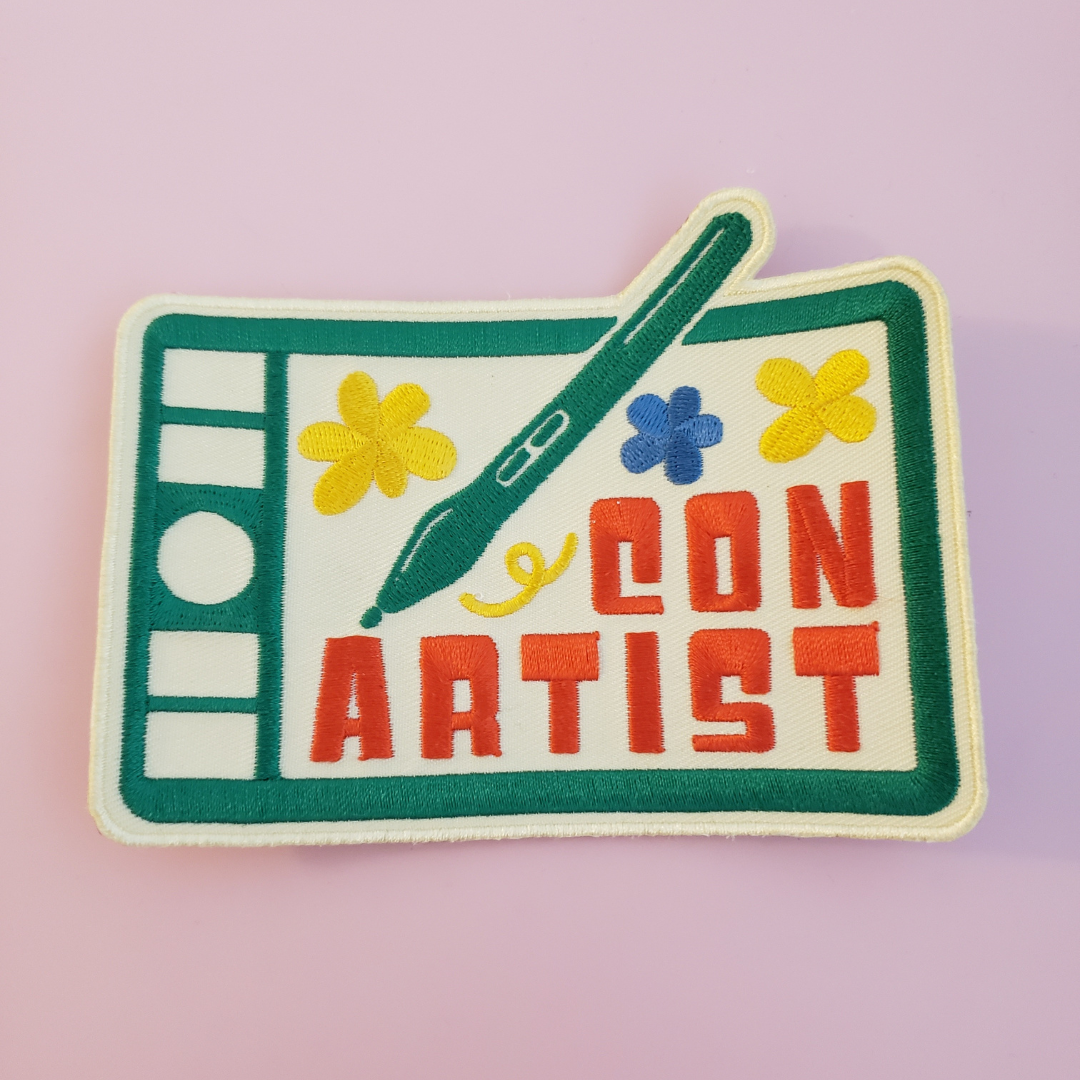 "Con Artist" Iron-On Patch